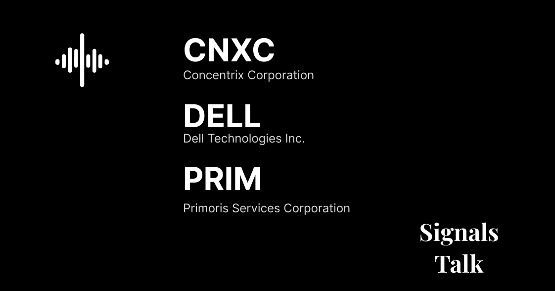 Trading Signals - CNXC, DELL, PRIM