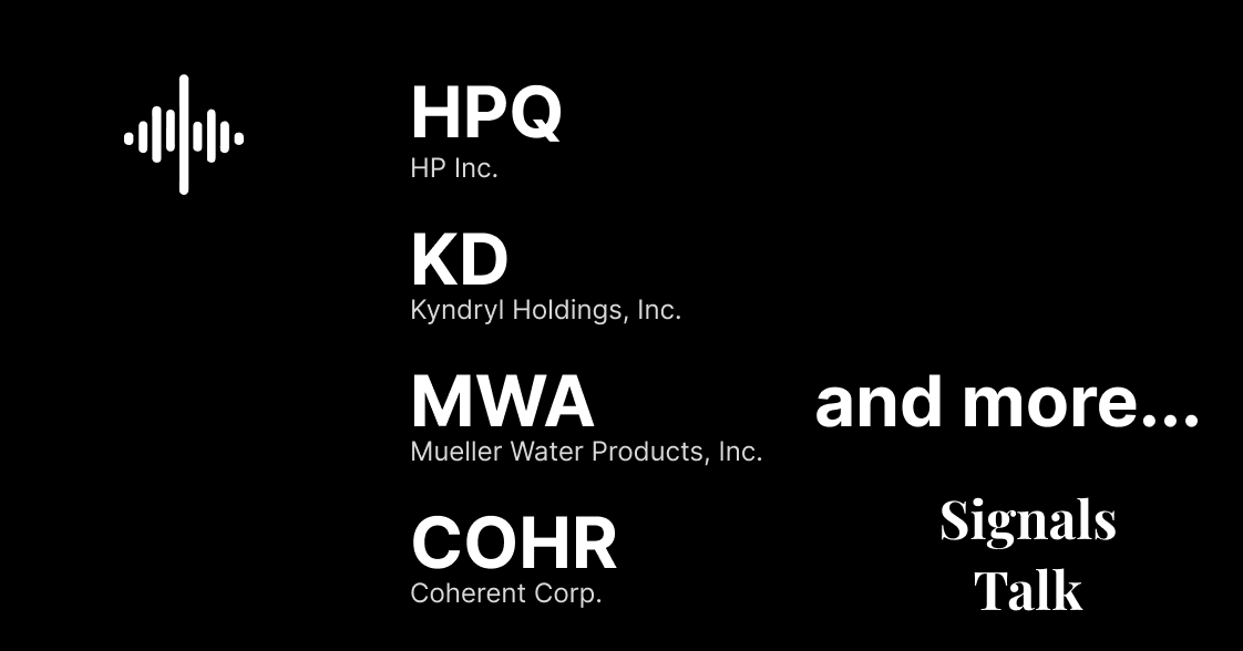Trading Signals -  HPQ, KD, MWA, COHR and more