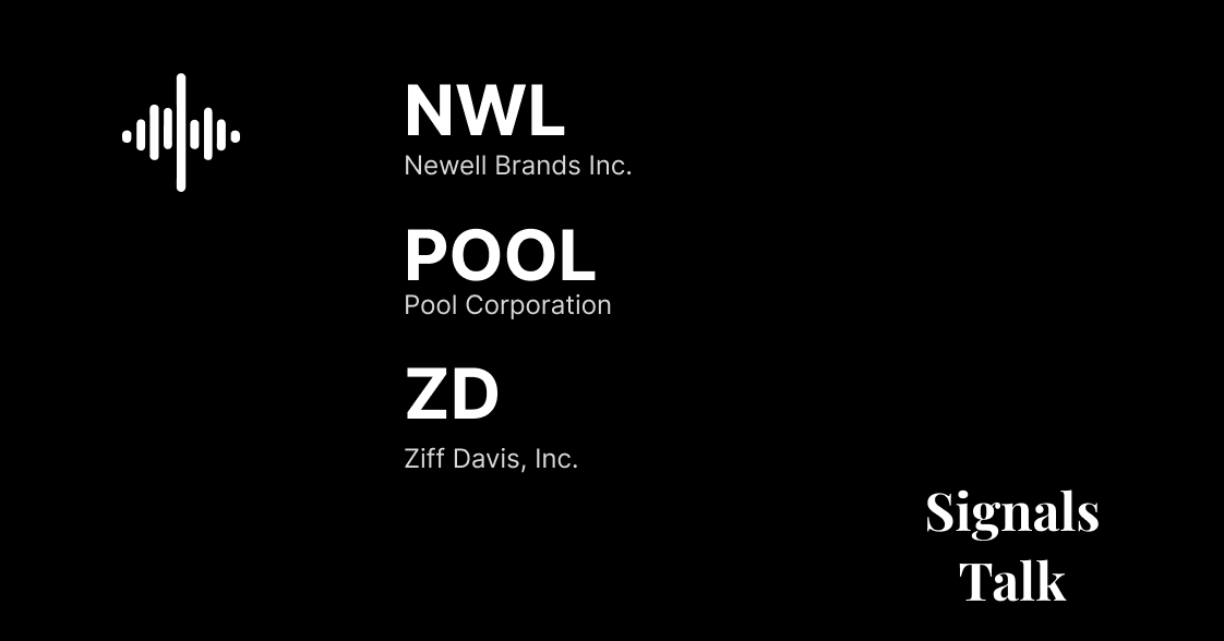 Trading Signals - NWL, POOL, ZD