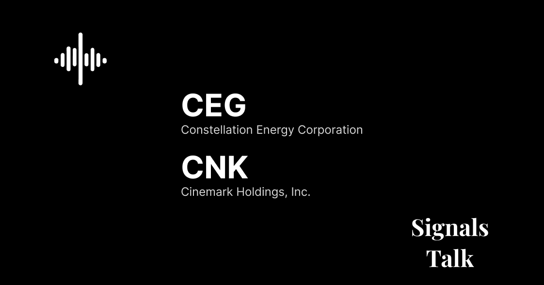 Trading Signals - CEG, CNK