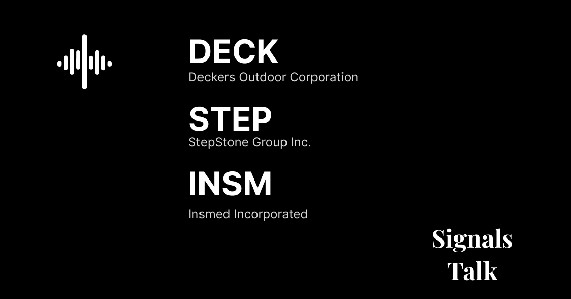 Trading Signals - DECK, STEP, INSM