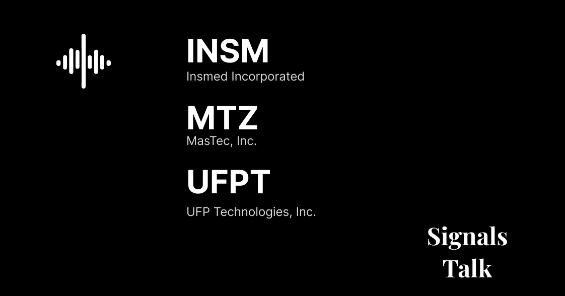 Trading Signals - INSM, MTZ, UFPT